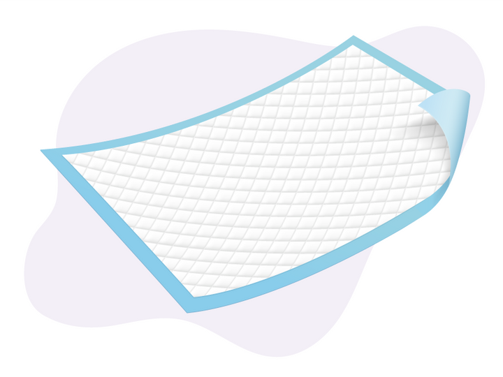 Disposable bed pad for urinary incontinence