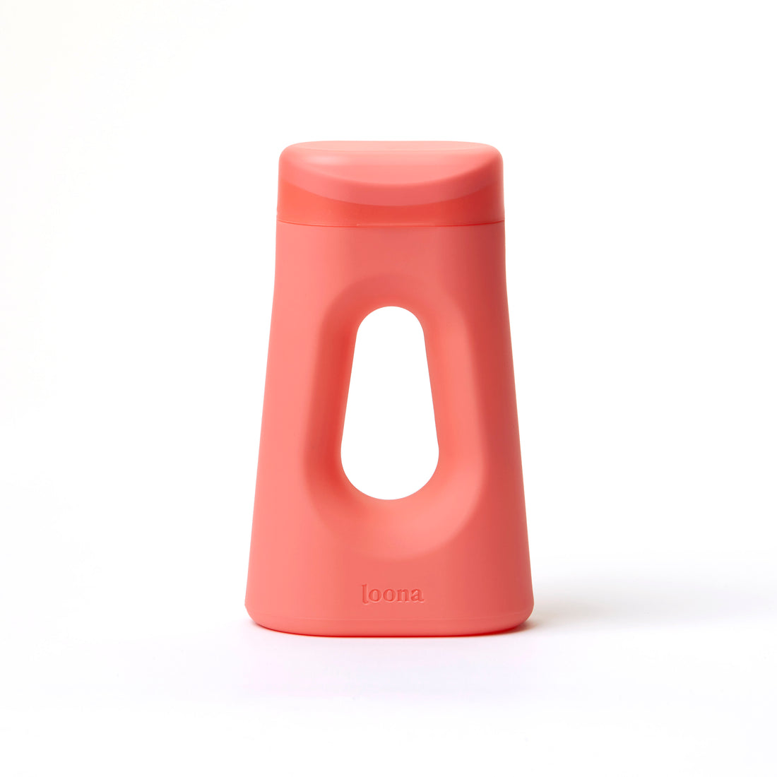 The Loona Female Urinal shown in coral dream color